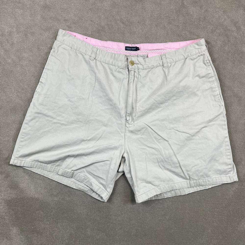 Southern Marsh Preppy Chino Shorts 42 Khaki 100% Cotton Coastal Old Money Golf